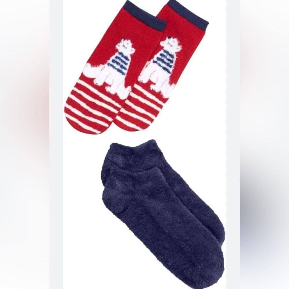 Hue 2-Pk. Polar Bear Women's Footsie Socks Gift Box One Size NEW